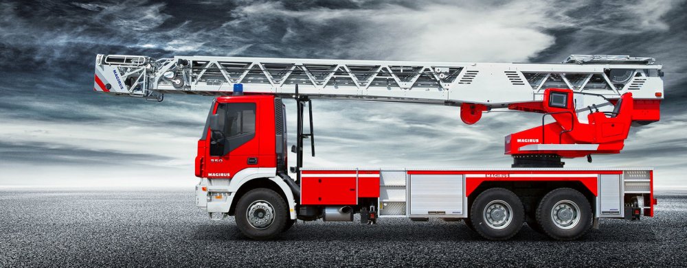 Пожарная автолестница Magirus M55L